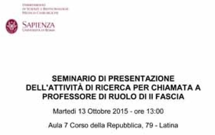 Seminari per chiamata associati